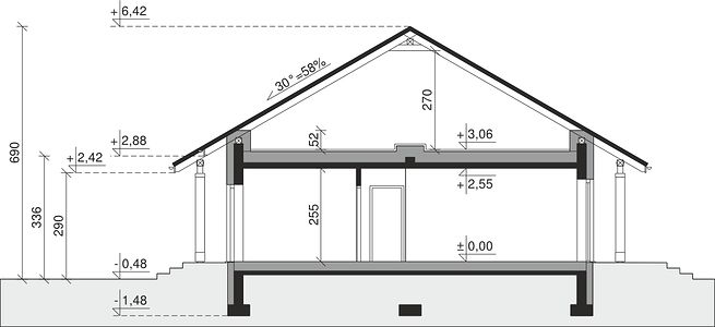 Фасад дома EBK-2644-44 Фасад дома EBK-2644-44