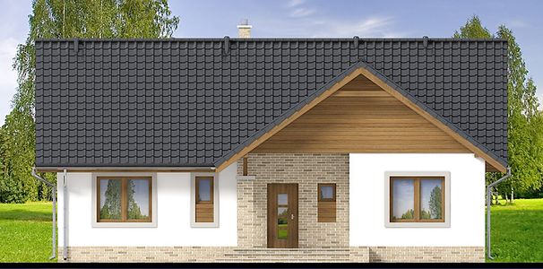 Фасад дома AHF-4451-75 Фасад дома AHF-4451-75