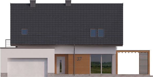 Фасад дома GII-2975-39 Фасад дома GII-2975-39