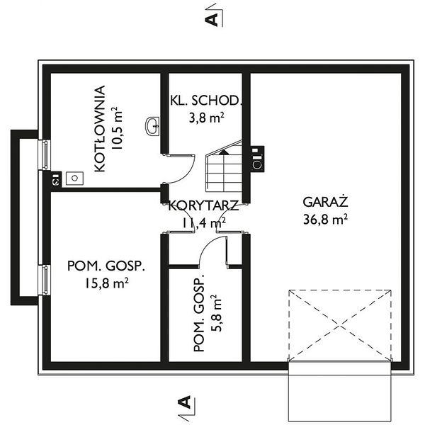 План 1 этажа дома GDF-2875-79 План 1 этажа дома GDF-2875-79