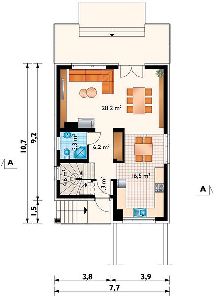 План 2 этажа дома EKE-4689-76 План 2 этажа дома EKE-4689-76