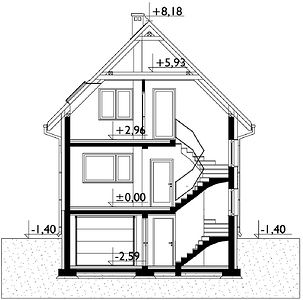 Фасад дома EKE-4689-76 Фасад дома EKE-4689-76
