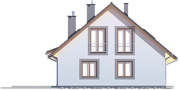 Фасад дома GAK-2955-74 Фасад дома GAK-2955-74