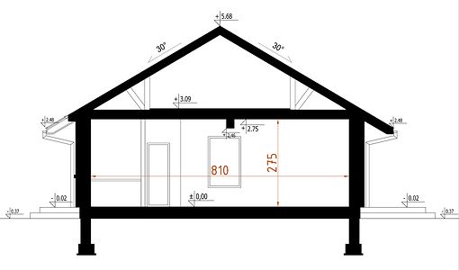 Фасад дома GBK-6388-63 Фасад дома GBK-6388-63