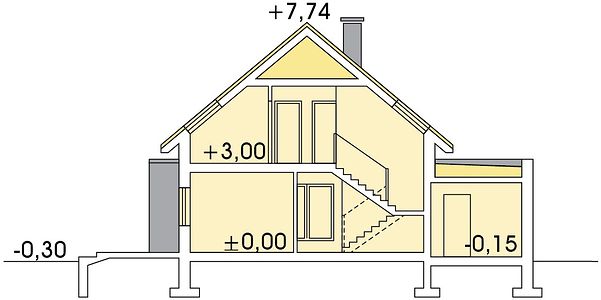 Фасад дома BHF-6846-15 Фасад дома BHF-6846-15