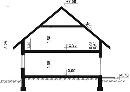 Фасад дома BBD-4633-25 Фасад дома BBD-4633-25