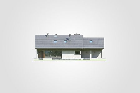 Фасад дома DBH-6389-44 Фасад дома DBH-6389-44