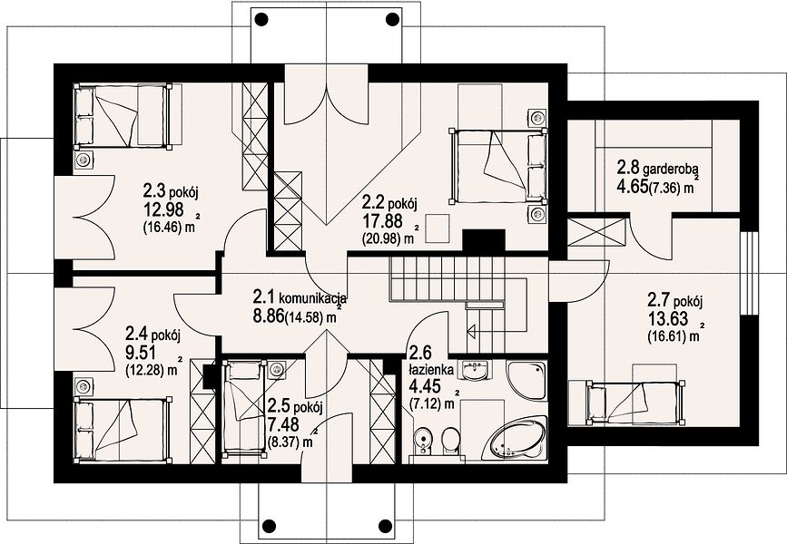 План 3 этажа дома IGG-5254-24 План 3 этажа дома IGG-5254-24