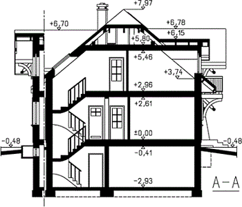Фасад дома GBE-4543-12 Фасад дома GBE-4543-12
