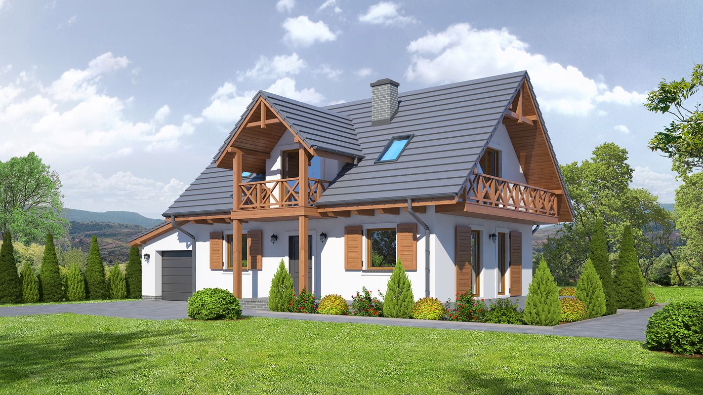 Проект дома EIB-9574-83