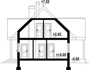 Фасад дома DED-5264-18 Фасад дома DED-5264-18
